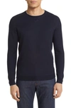 PETER MILLAR CROWN CRAFTED VOYAGER TIPPED CASHMERE & SILK CREWNECK SWEATER