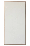 Ginger Birch Studio Textured White Canvas Framed Wall Art In White