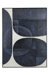 Vivian Lune Home Framed Canvas Wall Art In Blue