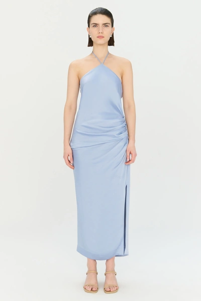 Jonathan Simkhai Hansel Gown In Marina Blue