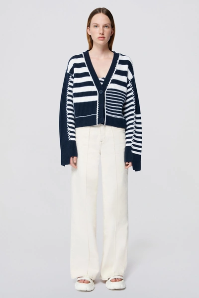 Jonathan Simkhai Adara Cardigan In Midnight Multi