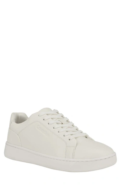 Calvin Klein Men's Falconi Casual Lace-up Sneakers In White