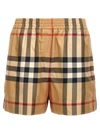 Burberry Check Silk Shorts