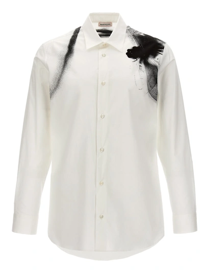 Alexander Mcqueen Shirt In White & Black