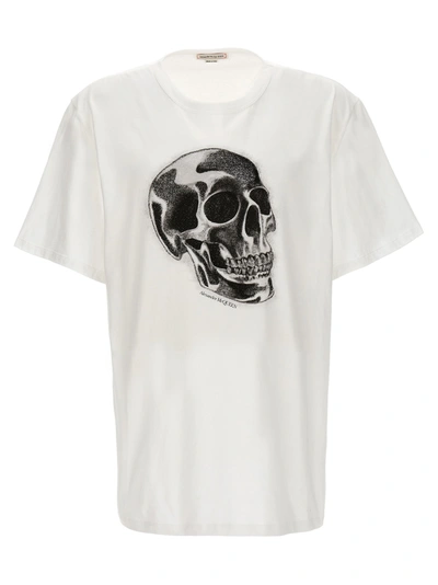 Alexander Mcqueen Skull T-shirt White/black