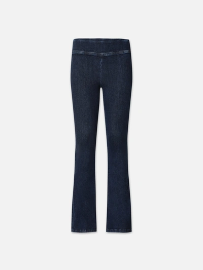 Frame The Jetset Crop Mini Bootcut Jeans In Blue