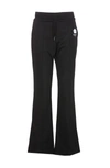 Kenzo Boke Flower Flared Track Pants In Black