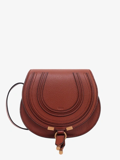 Chloé Marcie Shoulder Bag In Tan