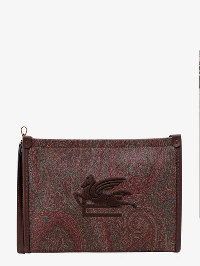 ETRO ETRO WOMAN CLUTCH WOMAN BROWN CLUTCHES