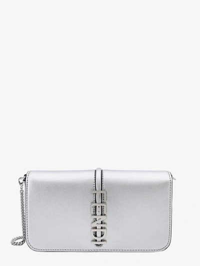 Fendi Woman Graphy Woman Silver Shoulder Bags