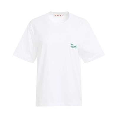 Marni 3 Pack Logo T-shirt In White