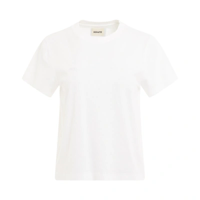 Khaite The Emmylou Cotton T-shirt In White