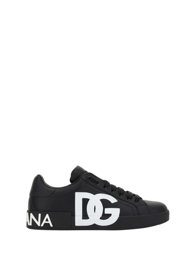 Dolce & Gabbana Sneakers In Nero/nero