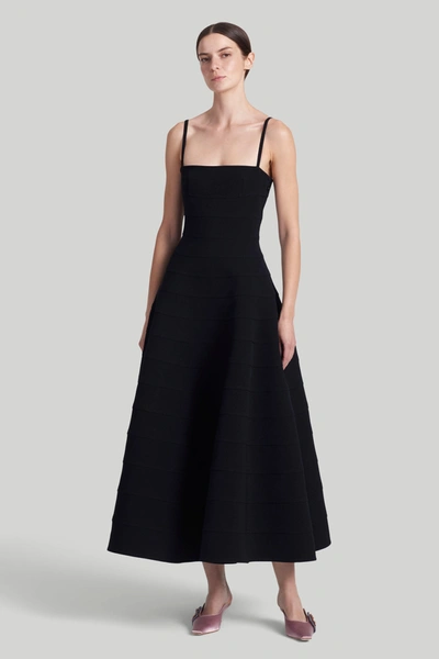 Altuzarra Connie Knitted Maxi Dress In Black