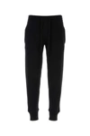 Dolce & Gabbana Elastic Waistband Wool Blend Joggers In Black