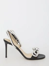 Mach&mach Double Bow Sandals In Black