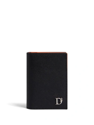 Dsquared2 Leather Card Holder In Black