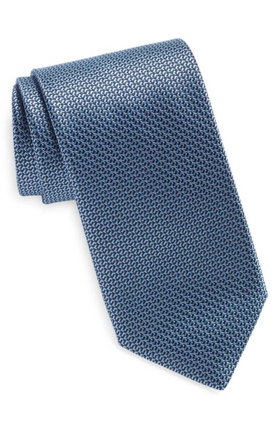 Canali Men's Geometric Jacquard Silk Tie In Blue