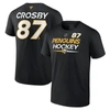 Fanatics Branded Sidney Crosby Black Pittsburgh Penguins Authentic Pro Prime Name & Number T-shirt In Black