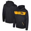 Colosseum Black Iowa Hawkeyes Quarter-zip Hoodie In Black