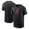 Nike Black Arizona Diamondbacks Legend Fuse Large Logo Performance T-shirt In Black