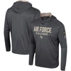 COLOSSEUM COLOSSEUM CHARCOAL AIR FORCE FALCONS OHT MILITARY APPRECIATION LONG SLEEVE HOODIE T-SHIRT