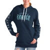 G-III 4HER BY CARL BANKS G-III 4HER BY CARL BANKS DEEP SEA BLUE SEATTLE KRAKEN OVERTIME PULLOVER HOODIE