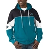 Starter Men's  Teal, Black San Jose Sharks Power Forward Full-zip Hoodie In Teal