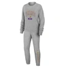 Wear By Erin Andrews Heather Gray Minnesota Vikings Knit Long Sleeve Tri-blend T-shirt & Pants Sleep In Heather Gray