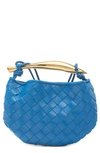 Bottega Veneta Sardine Mini Shoulder Bag In Gnawed Blue