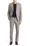 Ted Baker Robbie Extra Slim Fit Houndstooth Wool Suit In Black/white