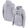 Mitchell & Ness Men's  Heather Gray Distressed Philadelphia Eagles Pocket Passer Pullover Hoodie In Heather Gray