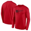 NIKE NIKE RED CINCINNATI REDS AUTHENTIC COLLECTION PERFORMANCE LONG SLEEVE T-SHIRT