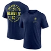Fanatics Branded  Heather Navy Nashville Sc X Johnny Cash Oval T-shirt In Heather Navy