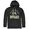 RETRO BRAND YOUTH ORIGINAL RETRO BRAND BLACK COLORADO BUFFALOES ARCH BLOCK TRI-BLEND PULLOVER HOODIE