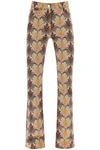 Etro Bootcut Jeans With Paisley Pattern In Multicolour