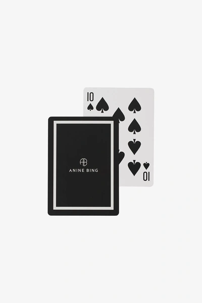 Anine Bing Ab Playing Cards In Black