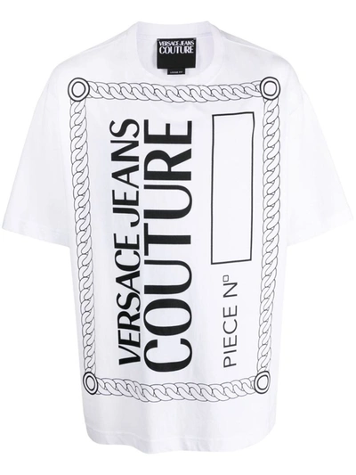 Versace Jeans Couture Logo-print Cotton T-shirt In White