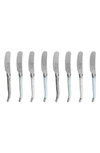 French Home Laguiole 8-piece Cheese Flatware Set In Pearlized Multicolor