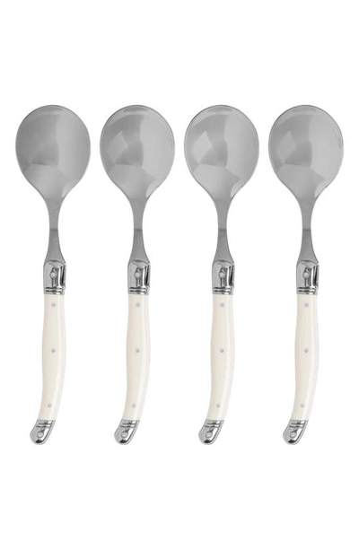 FRENCH HOME FRENCH HOME SET OF 4 SOUP SPOONS