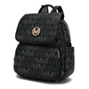 Mkf Collection By Mia K Drea Signature Fashion Travel Backpack In Black