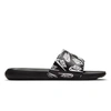 Nike Victori One Slide Print Black/white-black Cn9678-008 Men's In Black