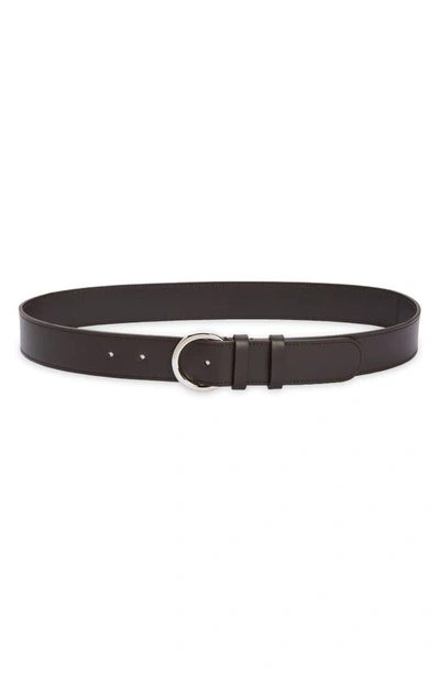 The Row Half Moon Belt In Dark_brown_pld