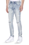 Ksubi Chitch Slim Fit Distressed Punk Jeans In Denim Blue In Denim