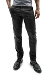 Devil-dog Dungarees Straight Leg Stretch Twill Chinos In Black