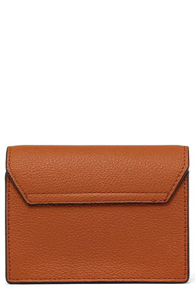 MCM MINI LAURETOS LEATHER CARD CASE