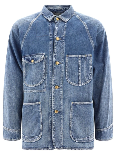 Orslow "1950's" Overshirt Jacket In Blue