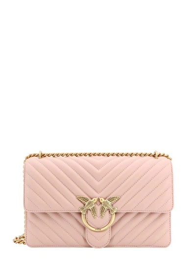 Pinko Love One Classic Shoulder Bag In Pink
