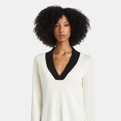 Capsule 121 Women's Redstone V-neck Sweater In White