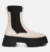 London Rag Ronin High Top Chunky Chelsea Boots In White